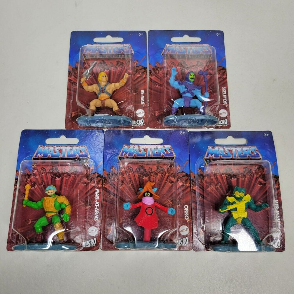 Masters Of The Universe Micro 2" Action Figures Complete Set of 5 Mattel 2020